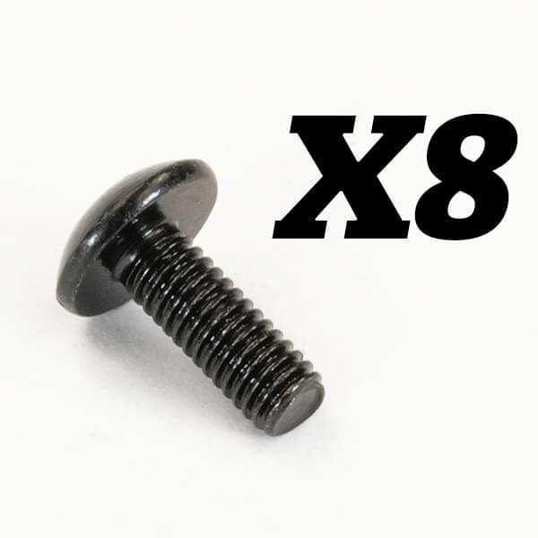 FTX10202  Vis cruciforme à tête bombée large M3x8 - Breizh Modélisme.