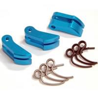Masselottes d'embrayage avec ressorts 1.0 et 1.1mm bleu - Breizh Modélisme.