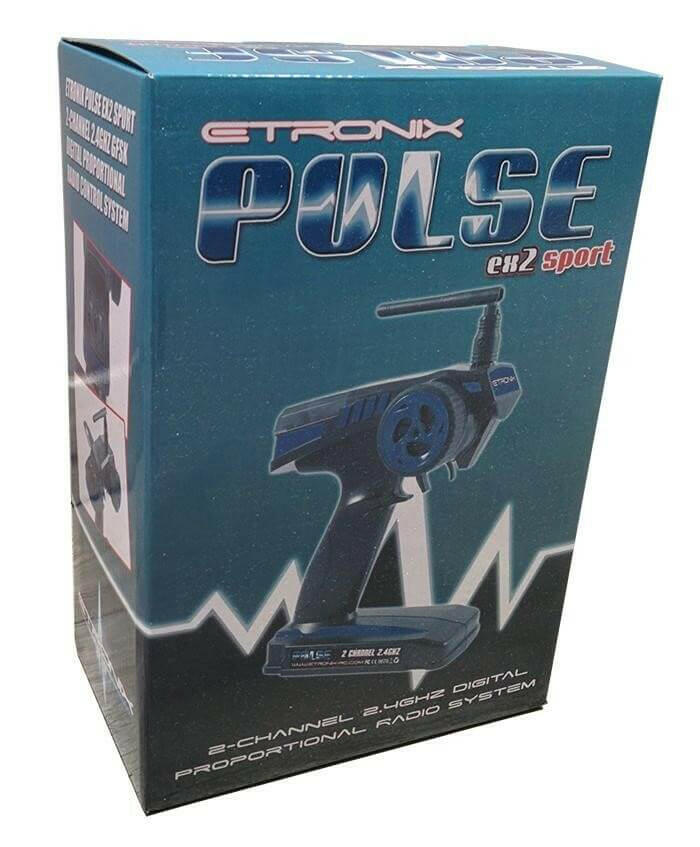 Radio 2 voies Voiture RC Etronix Pulse GFSK 2.4ghz - ET1060 - Breizh Modélisme.