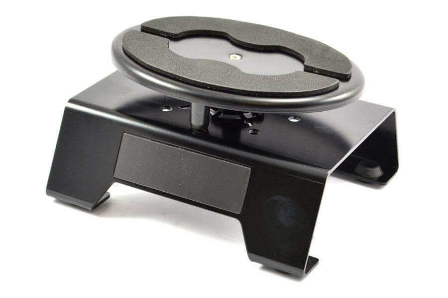 Stand, Plateau Pivotant Alu pour Voitures RC 1/8 et 1/10 - FAST407BK - Breizh Modélisme.
