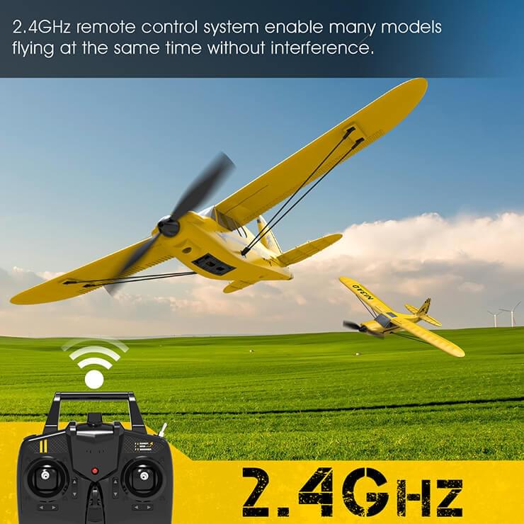 Avion télécommandé Débutant V761-14 Volantex  SPORT CUB S2 - 400mm Brushed GYRO RTF - Breizh Modélisme.