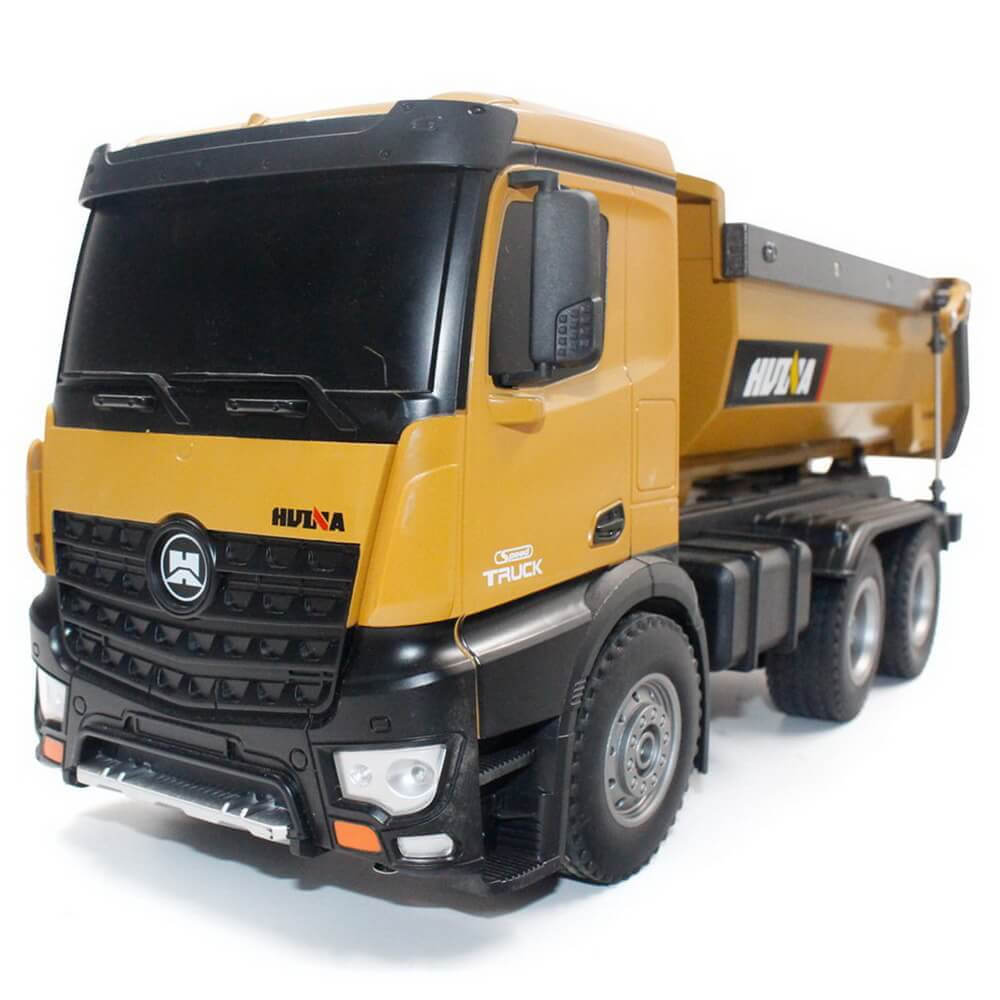 Camion Benne RC en Métal 1/14 - Huina 1573 - Breizh Modélisme.