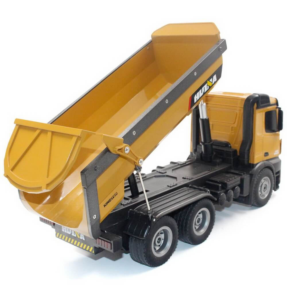 Camion Benne RC en Métal 1/14 - Huina 1573 - Breizh Modélisme.
