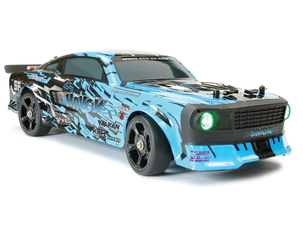 Voiture RC Drift FTX Havok 1/14 Bleu 5598BL - Breizh Modélisme.