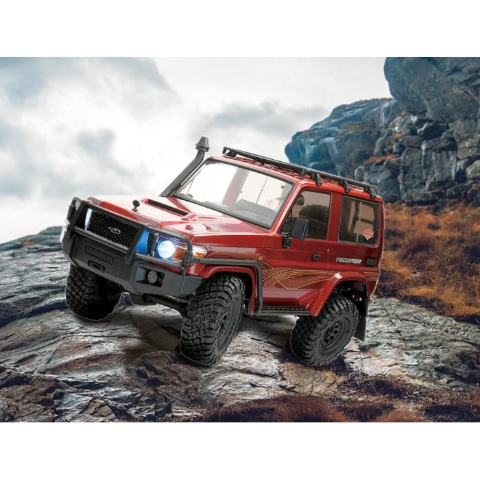 Crawler FTX Outback Trooper 4X4 RTR 1/10 Trail - 5473 rouge - Breizh Modélisme.