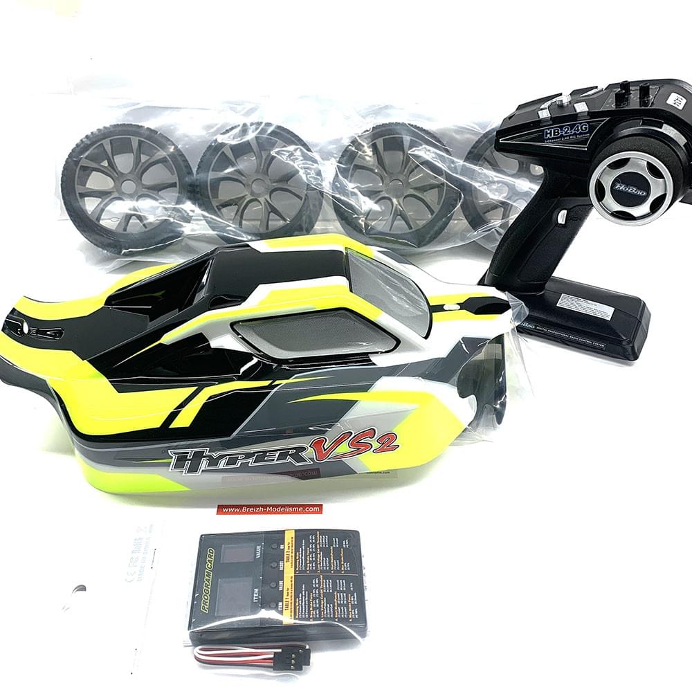 HOBAO Hyper VS2 150A Buggy Brushless 1/8 RTR 6s - HB-VS2E-C150Y - Breizh Modélisme.