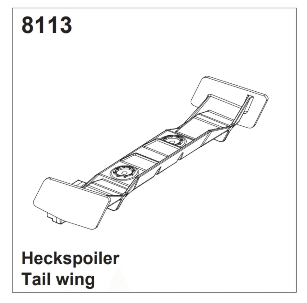 Aileron arrière - DF Models 8113 - Breizh Modélisme.