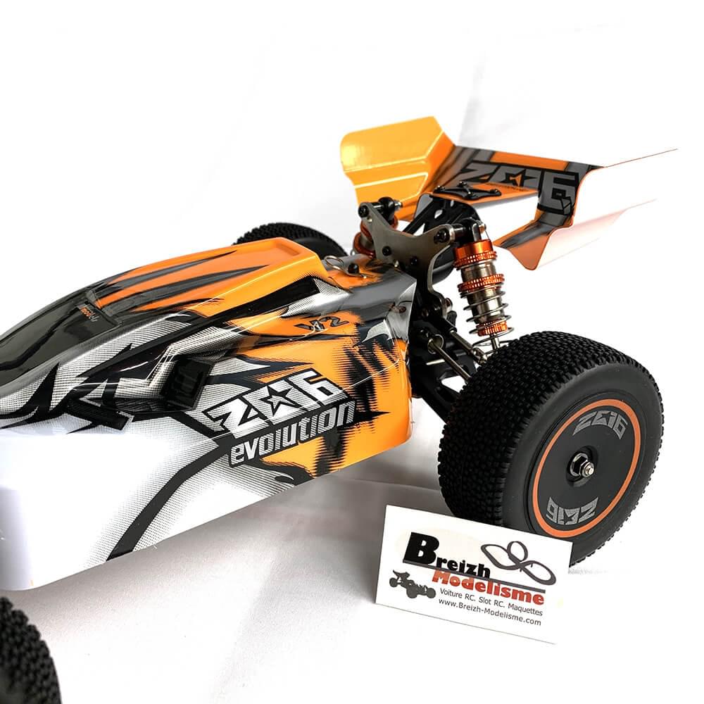 DF Models Buggy RC Z06 Evolution V2 RTR 1/14 - 60km/h 4WD - 3123 / Wltoys 144001 - Breizh Modélisme.