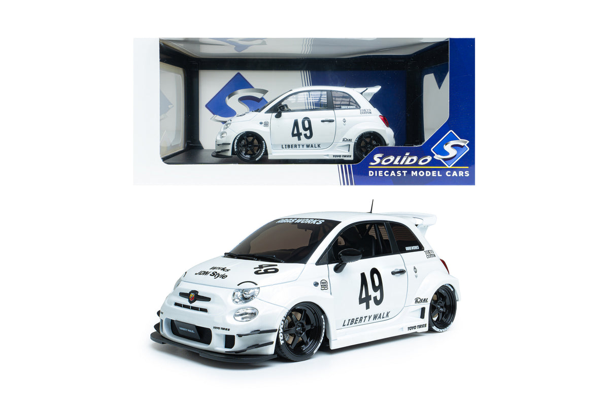Solido S1815401 Voiture miniature collection 1/18 Fiat 500 Abarth Liberty Walk Body Kit 2025 - Breizh Modélisme.
