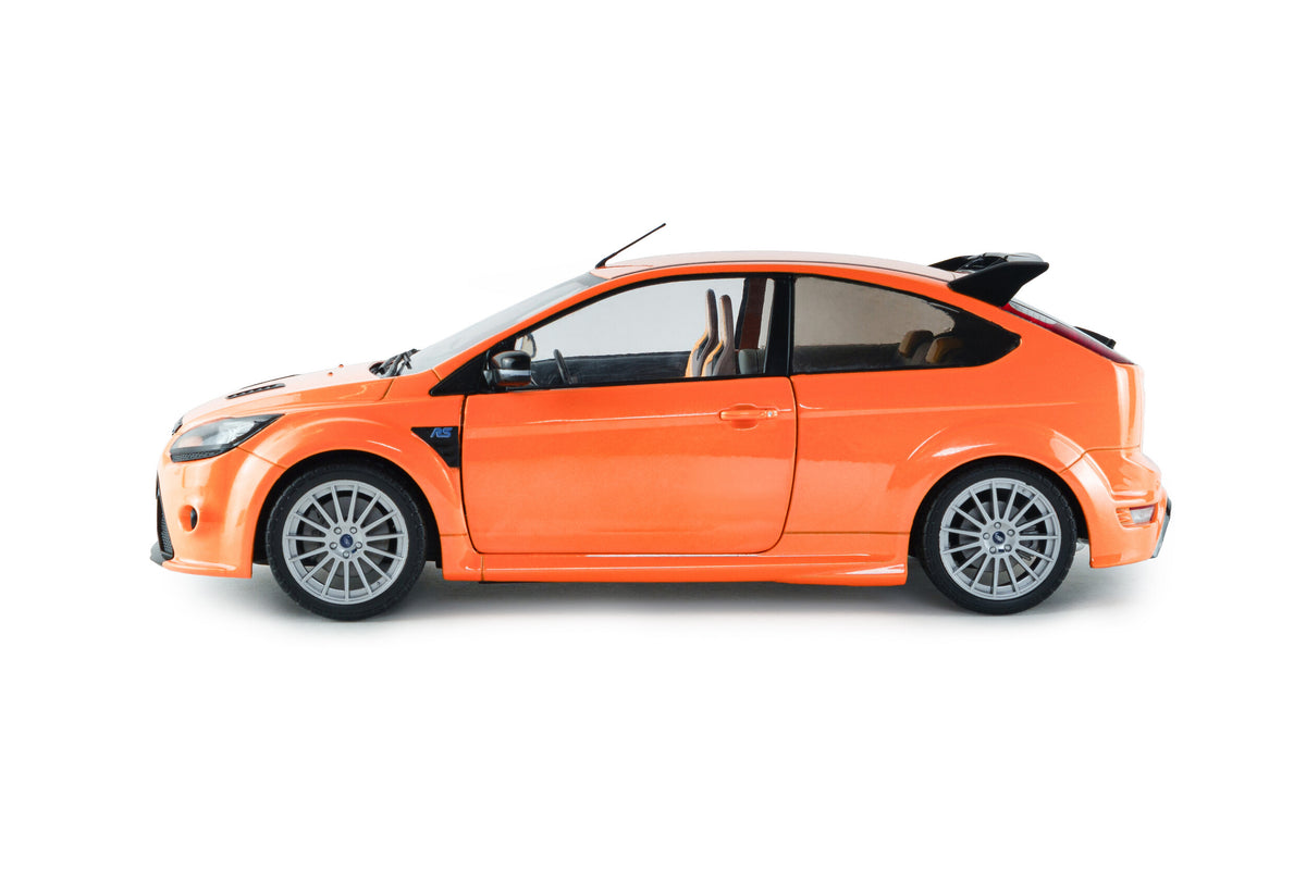 Solido S1813103 Voiture miniature collection 1/18 Ford Focus RS MK2 Performance pack RS+ orange électrique 2009 - Breizh Modélisme.