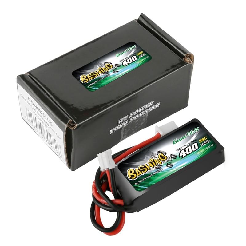 Batterie Lipo 2S Gens ace Bashing 7.4v 400mAh 2S pour Axial 1/24 - Breizh Modélisme.