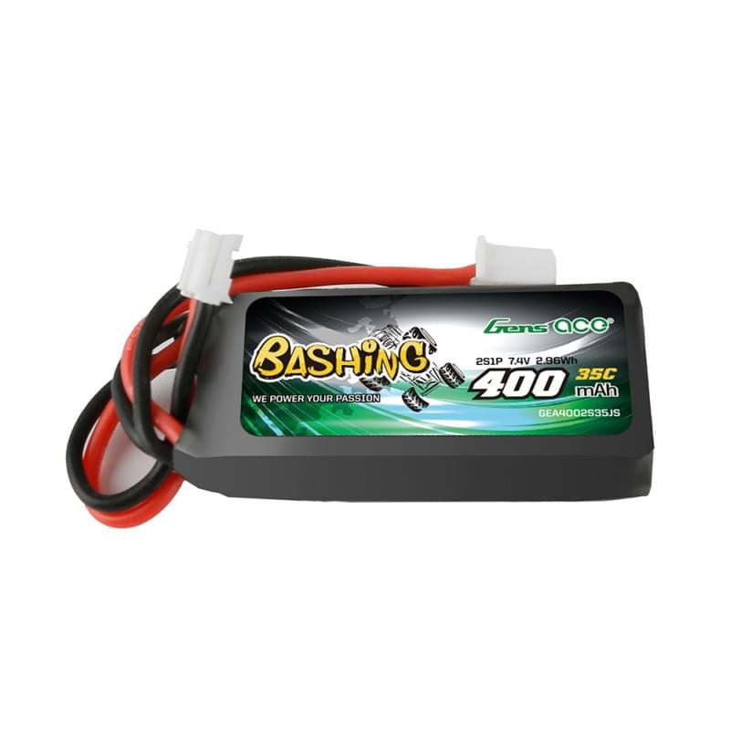 Batterie Lipo 2S Gens ace Bashing 7.4v 400mAh 2S pour Axial 1/24 - Breizh Modélisme.