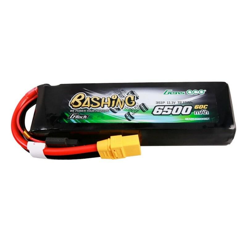 Batterie Lipo Gens Ace G-Tech 6500mAh 11,1V 60C 3S1P XT90-Bashing - Breizh Modélisme.