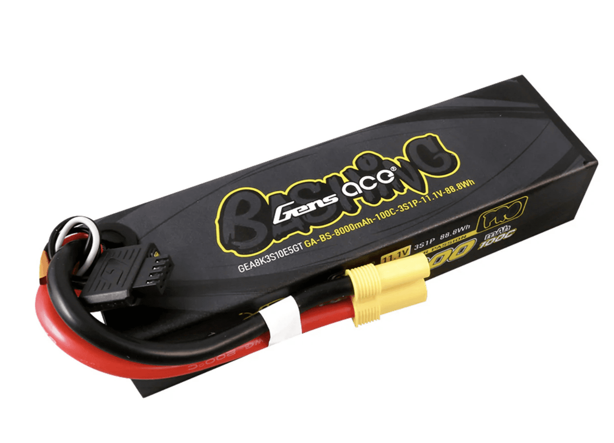 Batterie Lipo Gens Ace G-Tech 8000mAh 11.1V 100C 3S1P EC5-Bashing - Breizh Modélisme.