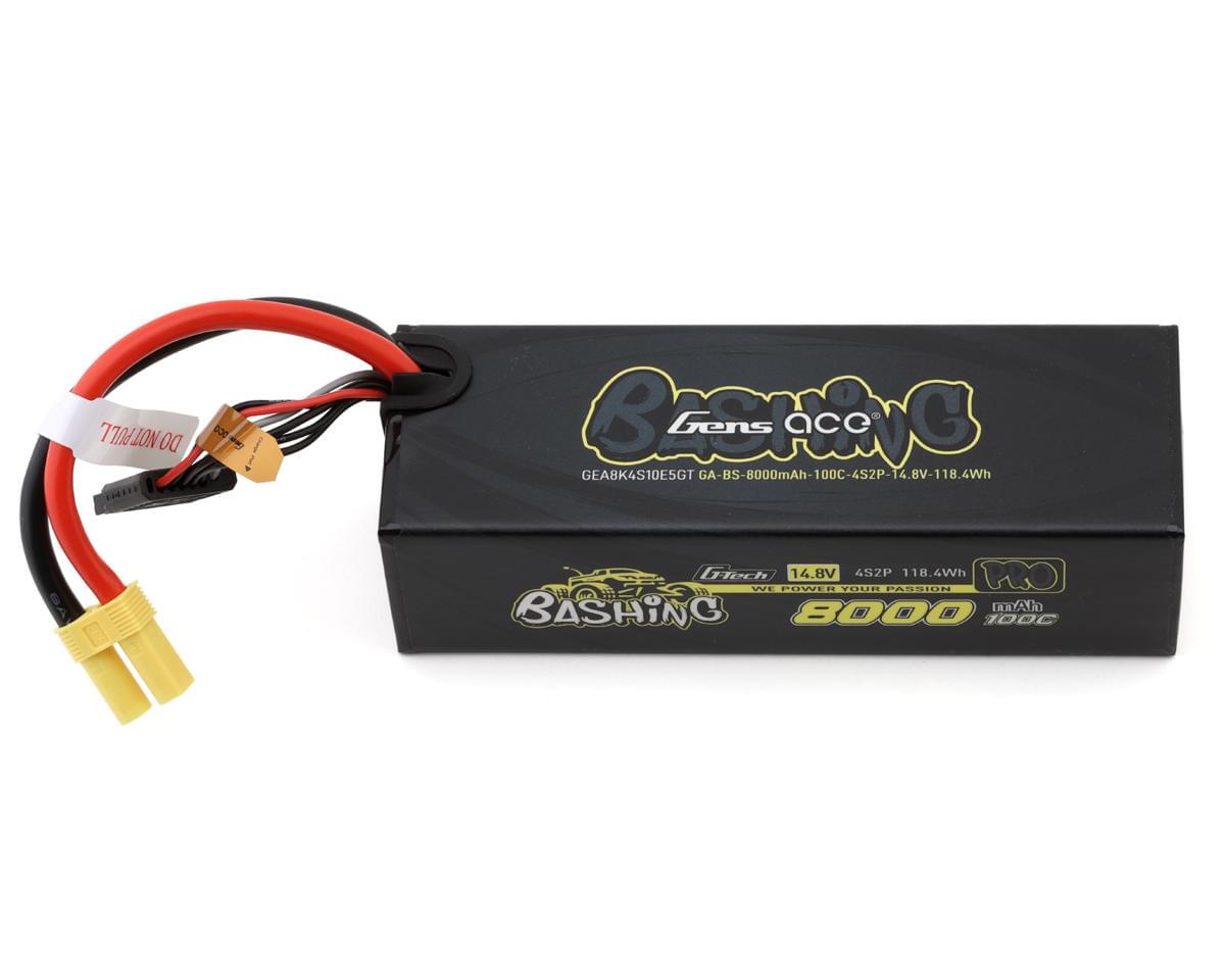 Batterie Lipo Gens ace G-Tech 8000mAh 14.8V 100C 4S2P prise EC5 - Breizh Modélisme.