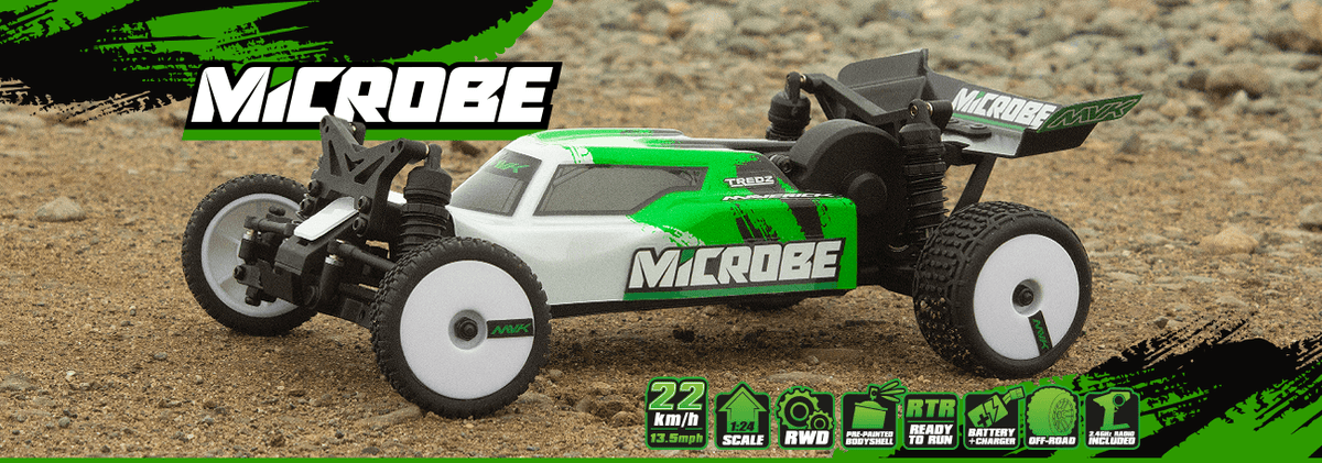 Buggy 1/24 Maverick Microbe – Voiture RC Tout-Terrain MV150803