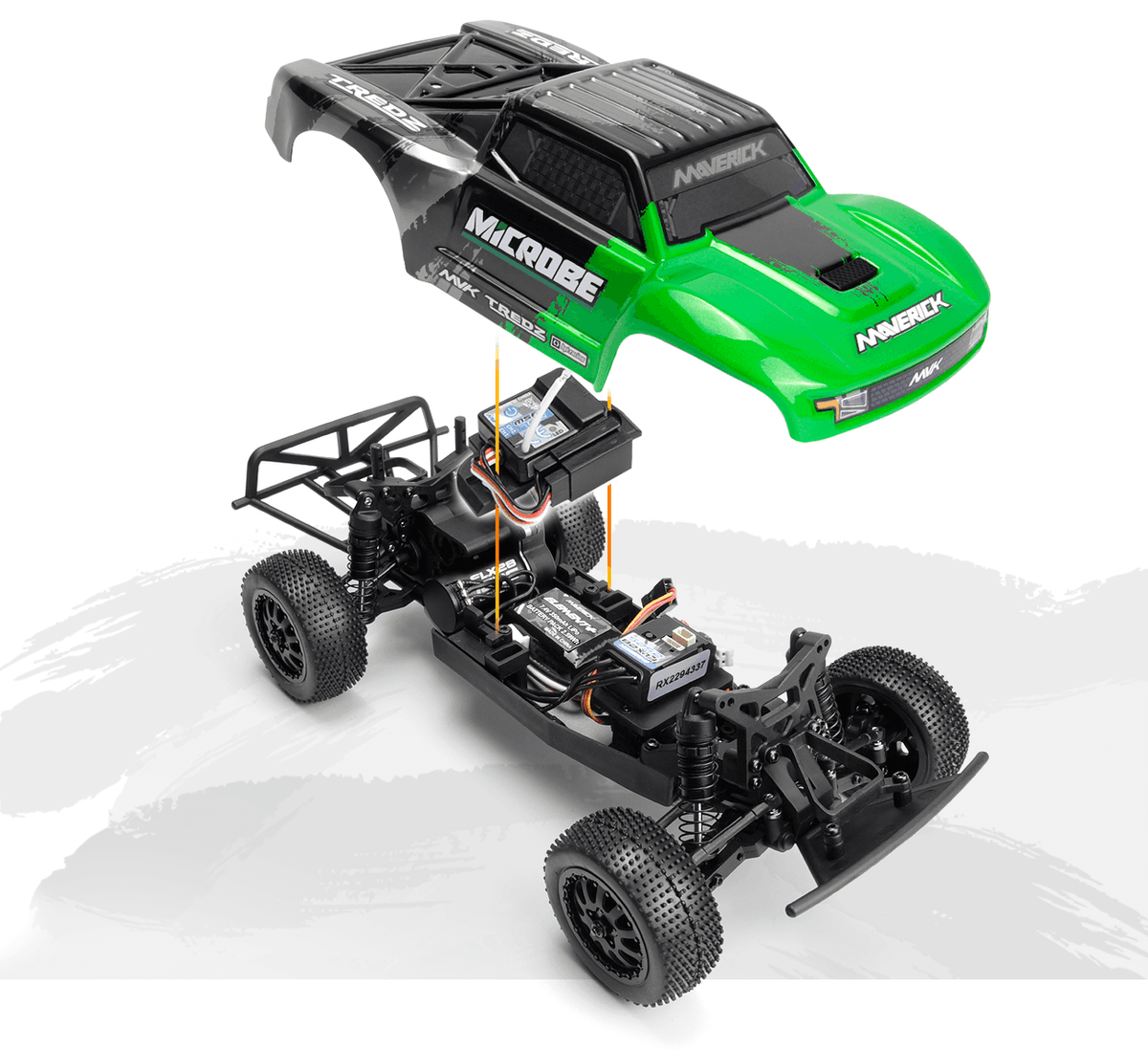 Short course 1/24 Maverick Microbe RC vert – MV151503