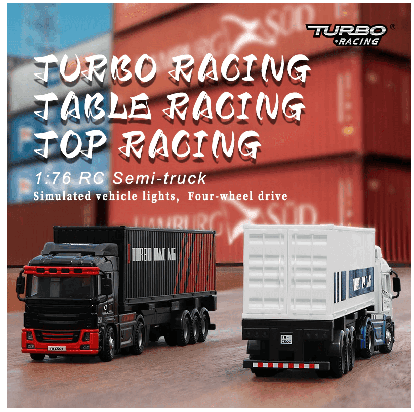 Camion Turbo Racing 1/76ème blanc TB-C50-WH - Breizh Modélisme.