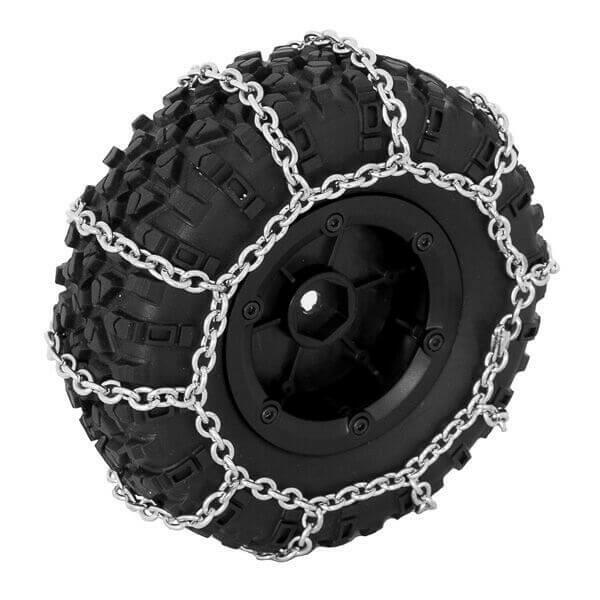 Chaine neige pour pneus ø 108mm (x2) - Accessoires pour crawler 1/10 - Breizh Modélisme.