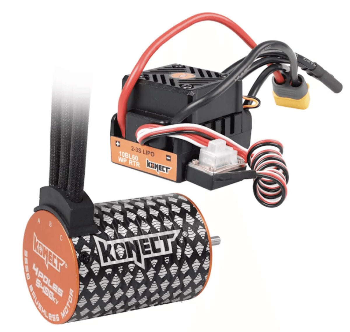 Combo brushless 60Amp WP + moteur 4P 3650SL 5400Kv - KN-COMBO-D5 - Breizh Modélisme.