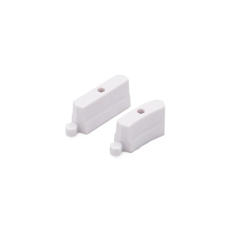 Elements de rail en plastique blanc pour piste turbo Racing (50 pcs)  - TB-760075 - Breizh Modélisme.