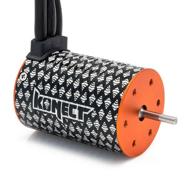 Moteur Brushless 1/10 taille 3652 4600kv Axe 3,175mm- Konect KN-3652SL-4600 - Breizh Modélisme.