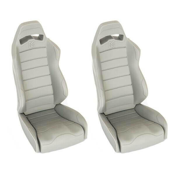 Siège baquet souple (86x48mm) (x2) - Accessoires pour crawler 1/10 - Breizh Modélisme.