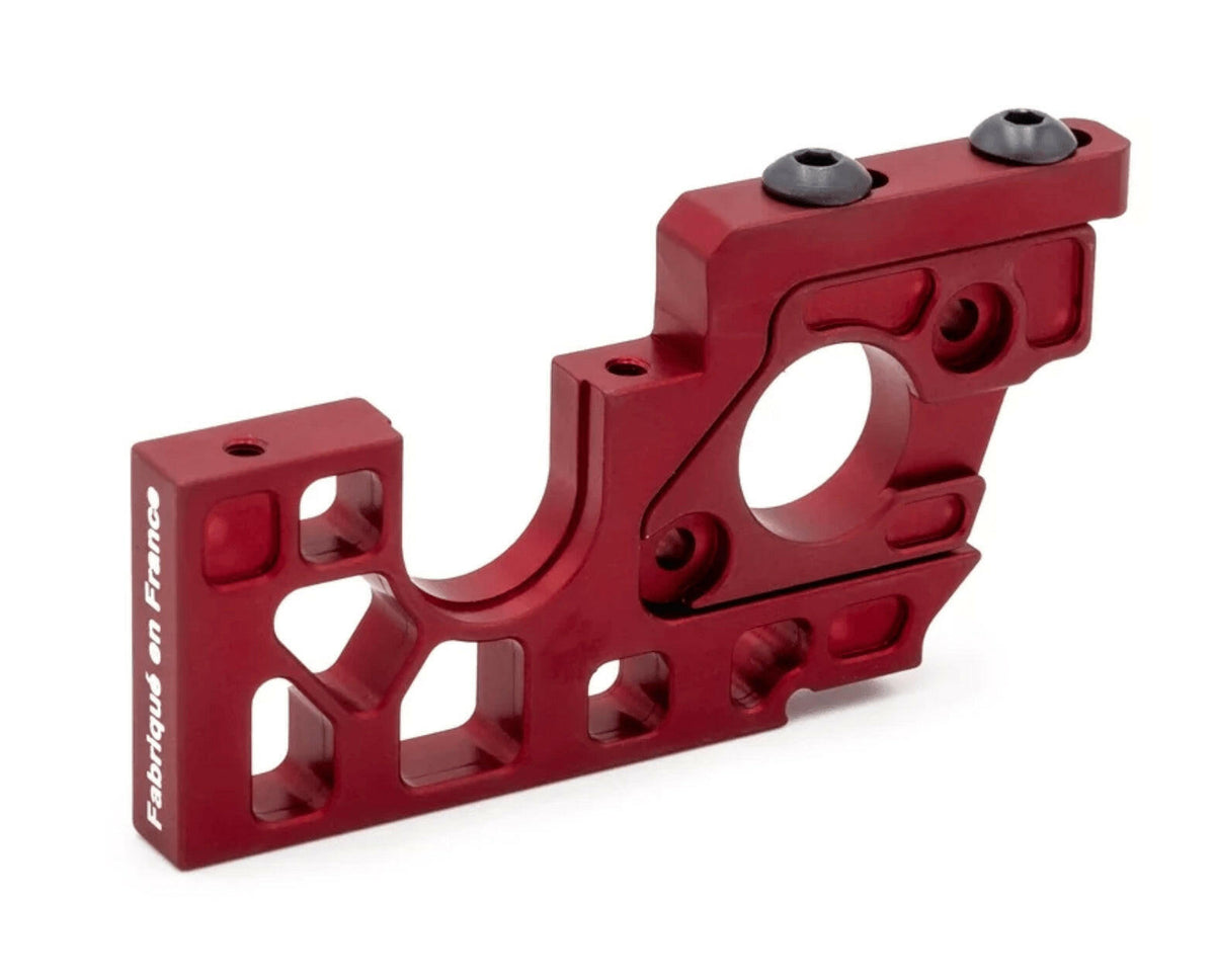 Support moteur aluminium en 2 parties - Hobbytech REV-OP28-V2-FR - Breizh Modélisme.