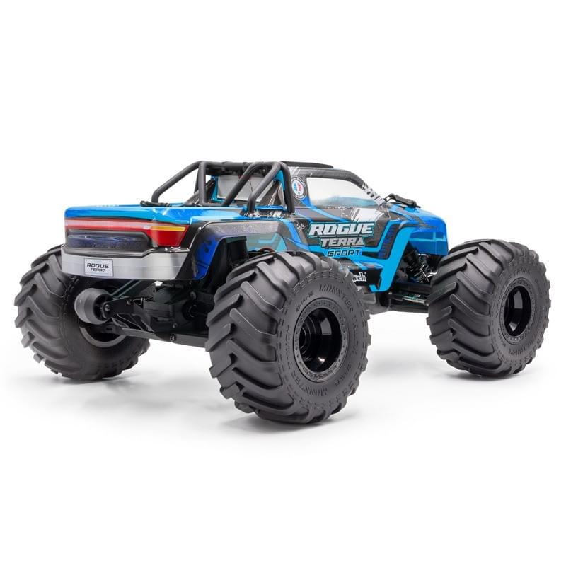 Combo Hobbytech Rogue Terra Sport bleu Monster Brushless 4x4 RTR 1/10 - Breizh Modélisme.