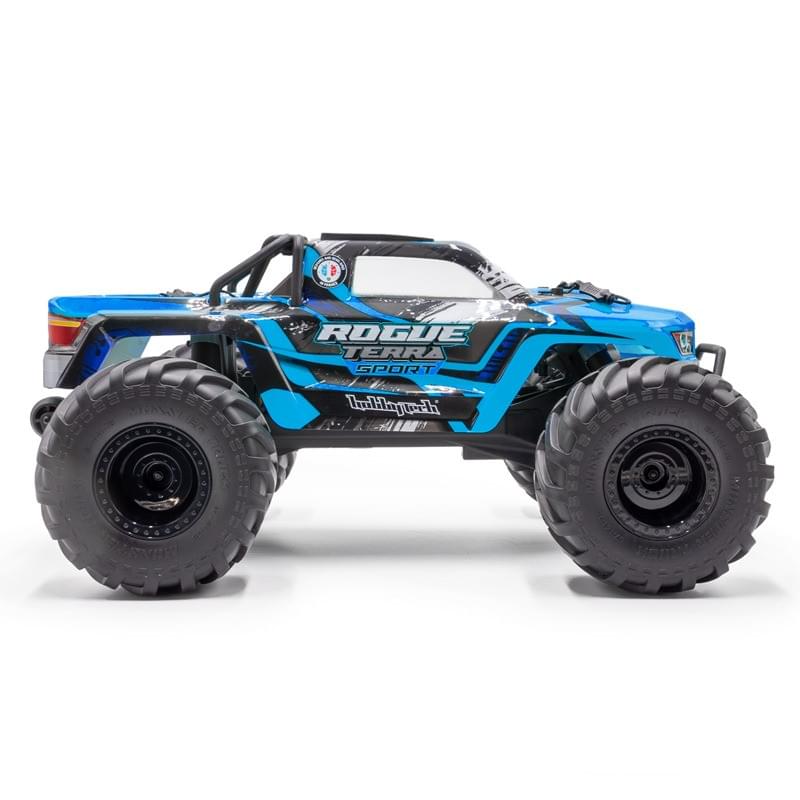 Combo Hobbytech Rogue Terra Sport bleu Monster Brushless 4x4 RTR 1/10 - Breizh Modélisme.