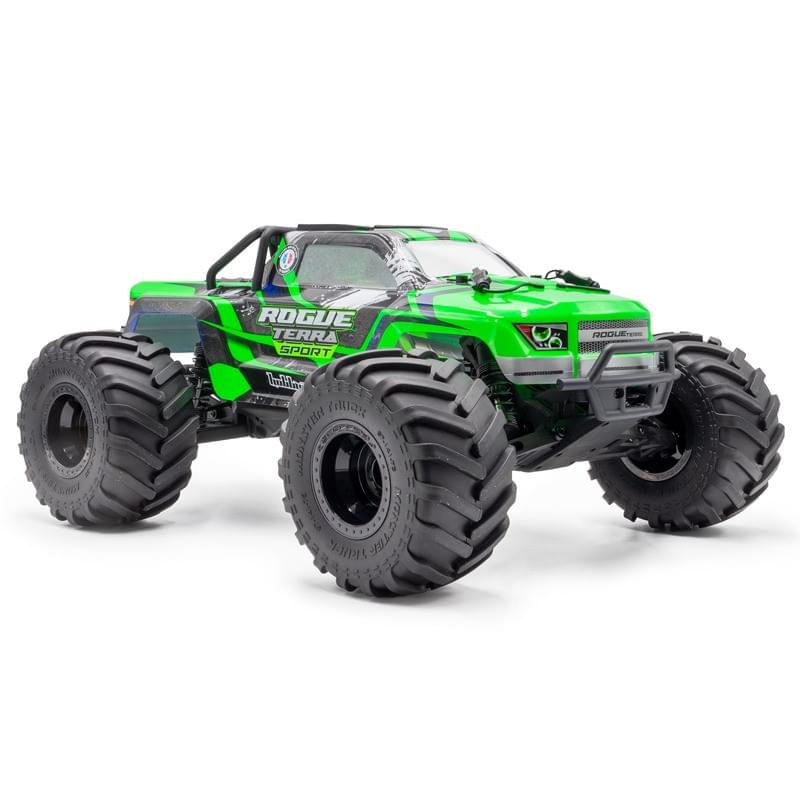 Combo Hobbytech Rogue Terra Sport vert Monster Brushless 4x4 RTR 1/10 - Breizh Modélisme.