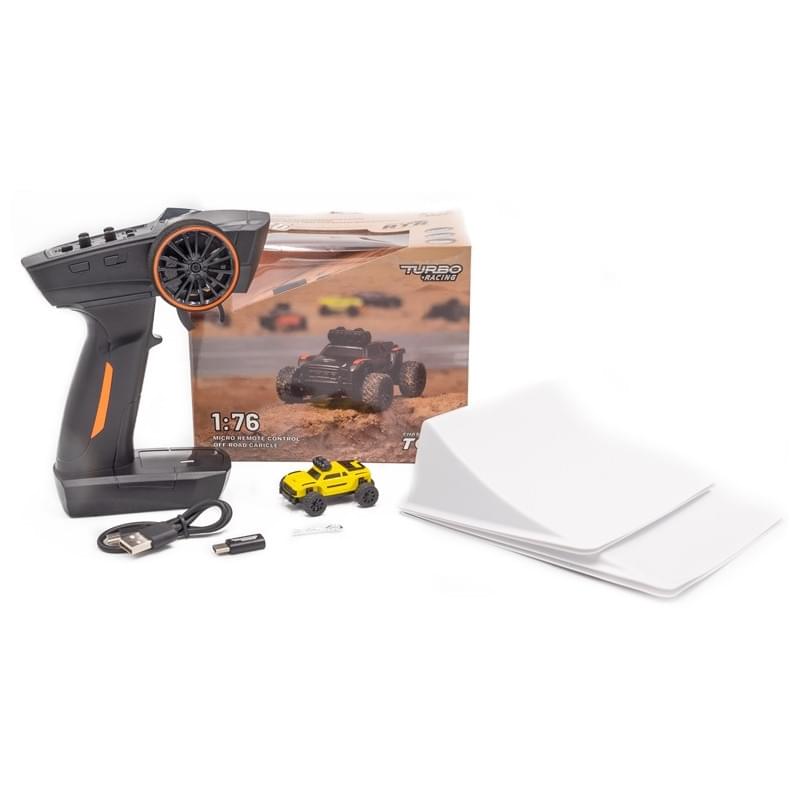 Turbo Racing Micro Monster truck 1/76ème Jaune  RTR- TB-C81-YE - Breizh Modélisme.