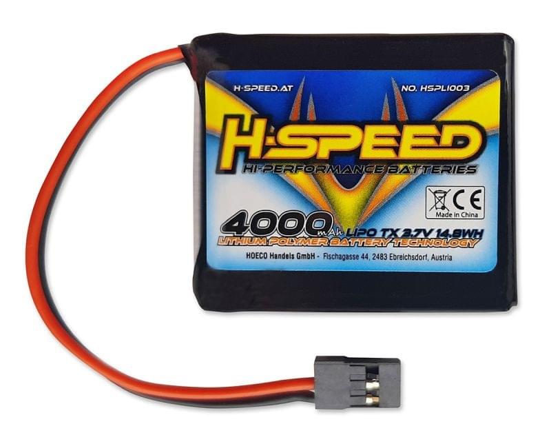 Batterie TX Lipo 4000mAh 3.7V TX (61x46x15mm) - Breizh Modélisme.