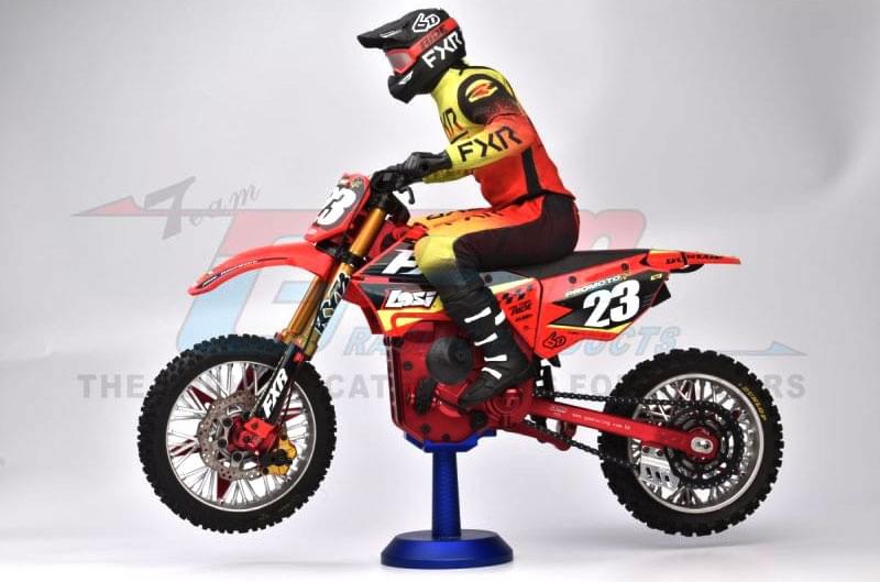 Support moto Alu 7075 GPM pour Moto Losi MX - GPMMX888BK - Breizh Modélisme.