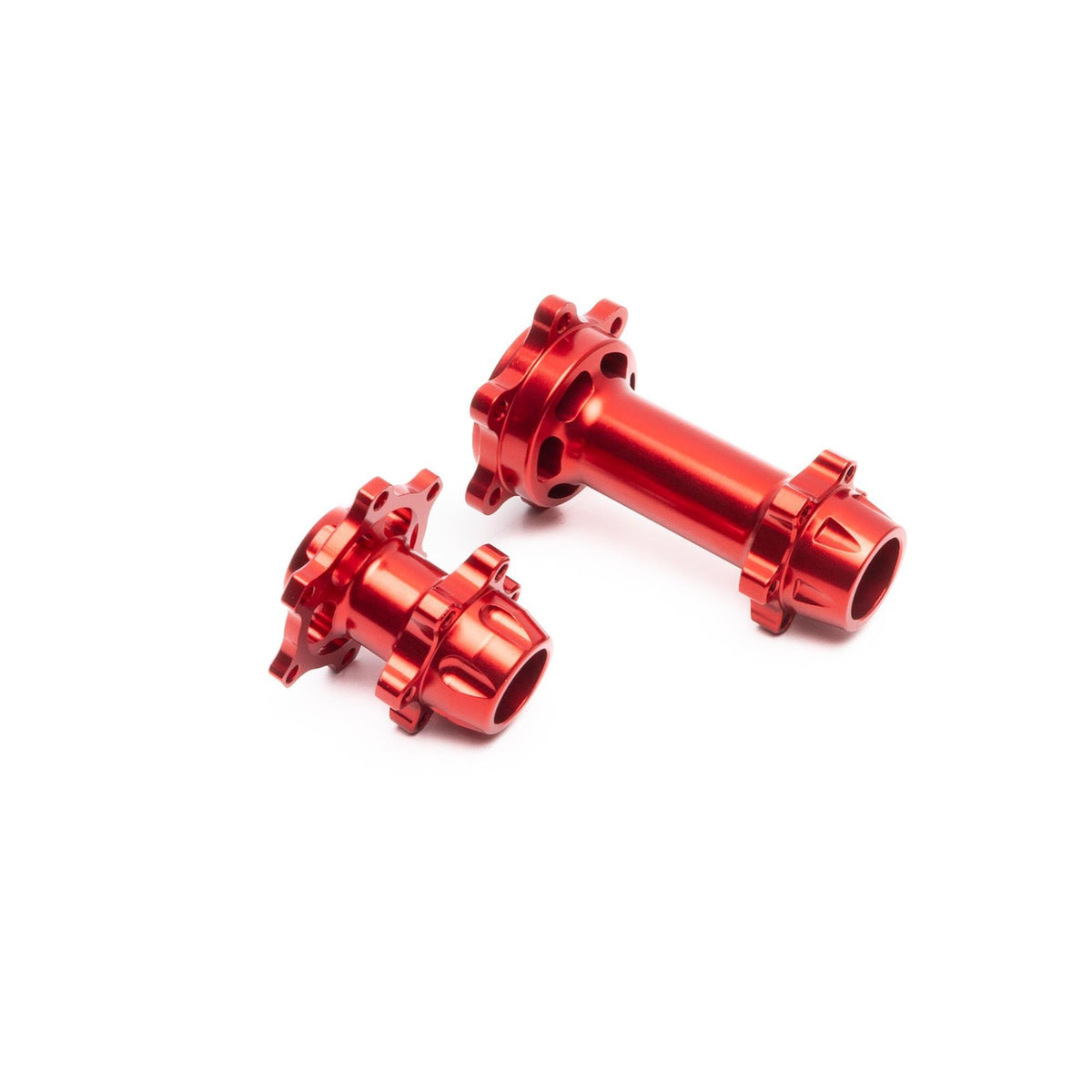 Jeu de moyeux en aluminium rouge Promote-MX - LOS362000 - Breizh Modélisme.