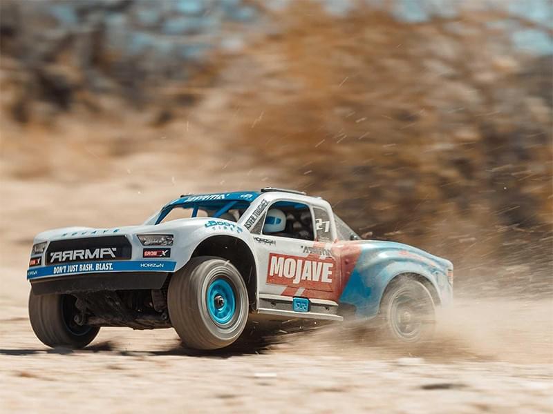 Arrma Mojave GROM 223S BLX 1/14 brushless 4X4 blanche - Breizh Modélisme.