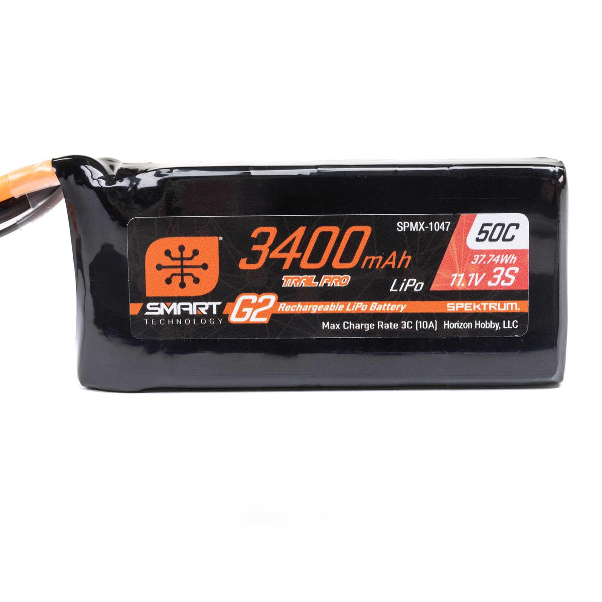 Batterie Lipo 3S 11.1V 3400mAh 50C Smart G2 Trail Pro IC3 - SPMX-1047 - Breizh Modélisme.