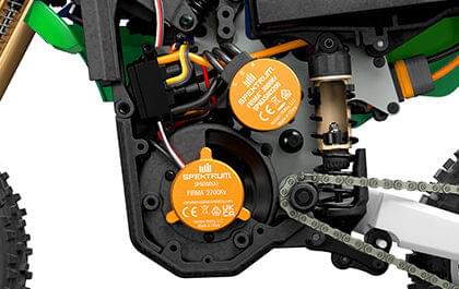 Moto RC Losi 1/4 Promoto-MX Motorrad RTR, Pro circuit LOS06002 verte - Breizh Modélisme.