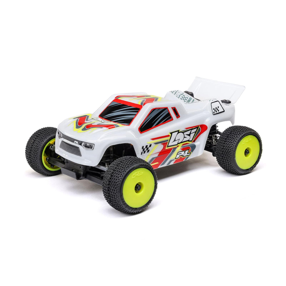 Stadium truck Losi 1/28 Micro-T 2S 2WD RTR blanc LOS-1392T1 - Breizh Modélisme.