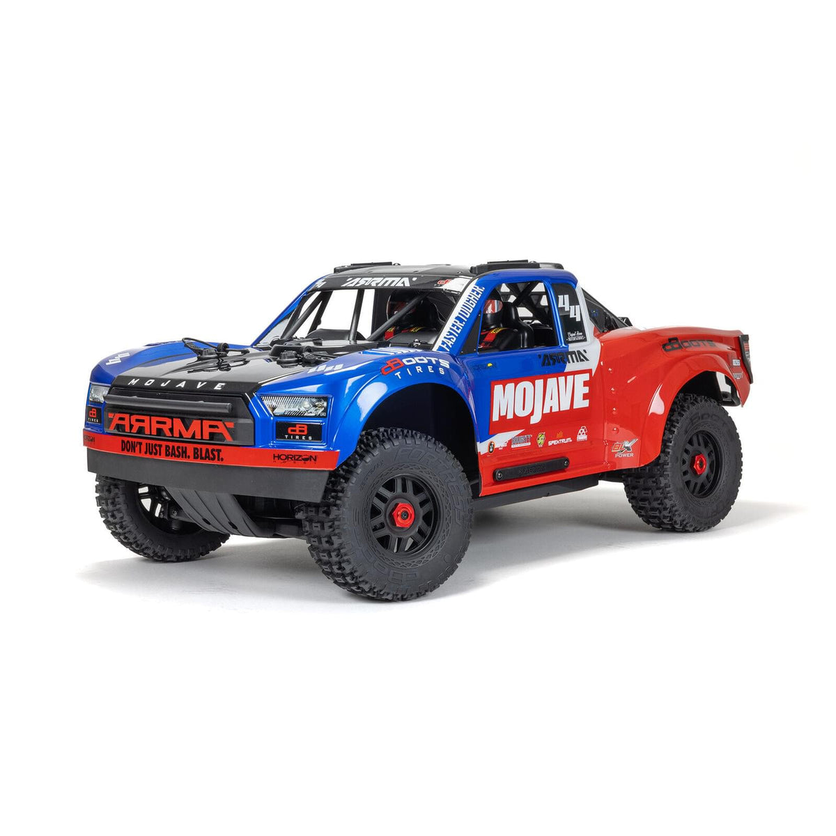 Arrma 1/8 Mojave 4S 4x4 BLX Desert Truck RTR bleu - ARA4404T2 - Breizh Modélisme.