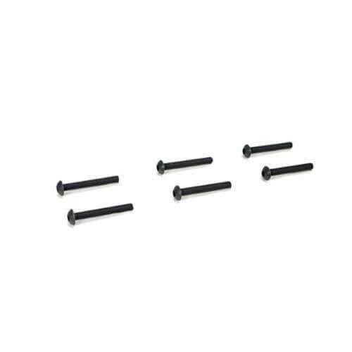 6 Vis  M3.5x25mm tete ronde btr pour B8ER Team Magic 123525BU - Breizh Modélisme.