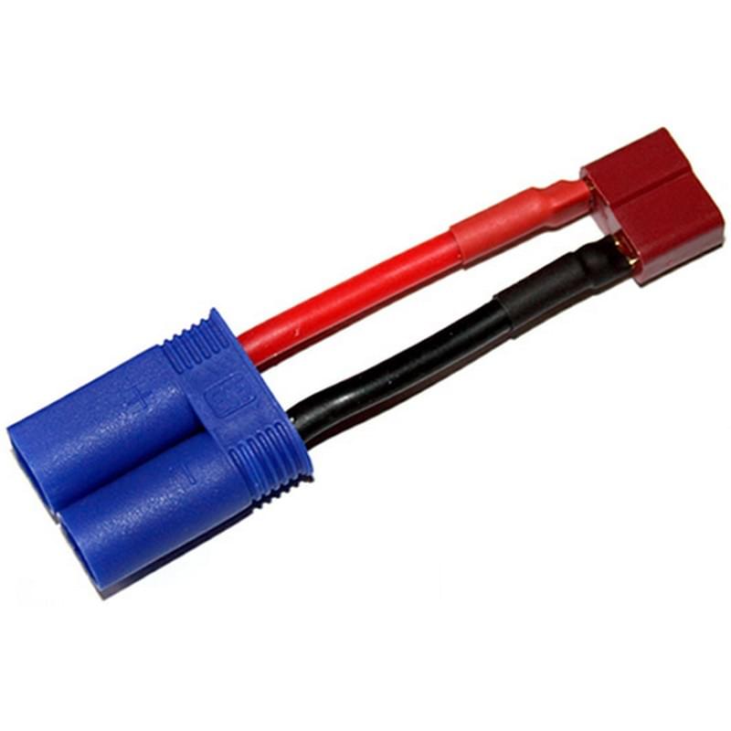 Adaptateur Prise Dean T-plug Femelle à Prise accu EC5 Mâle - Breizh Modélisme.