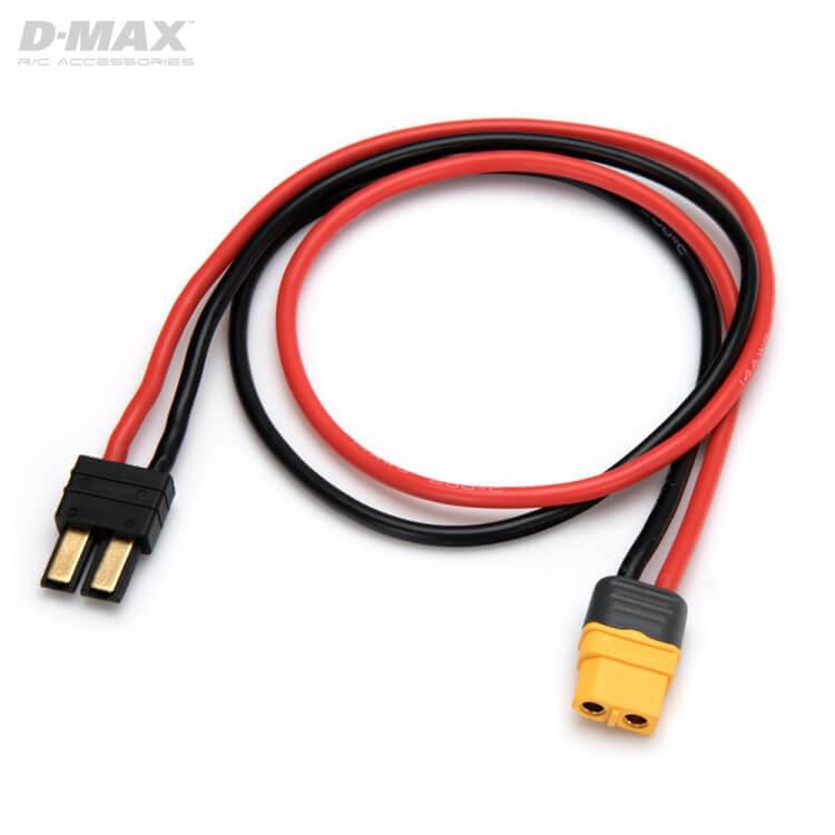 Câble pour chargeur sortie XT60 - XT60 vers Traxxas non ID - HRC9615 - Breizh Modélisme.