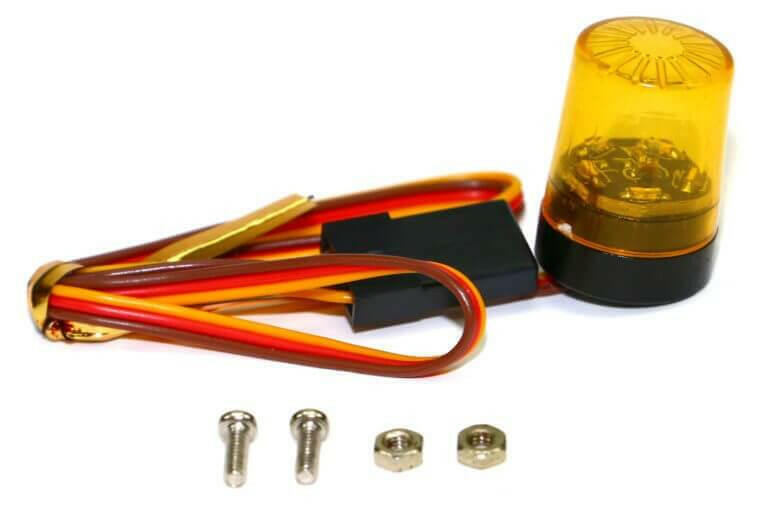 Gyrophare de toit V5 Orange pour modèles 1/10 RC - HRC 8737O5 - Breizh Modélisme.