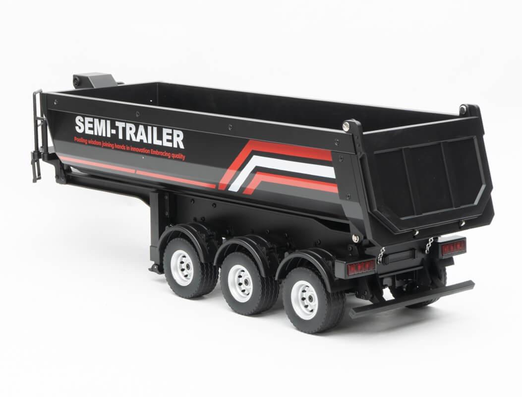 Remorque noir Huina pour Scania 1501 échelle 1/18 - Breizh Modélisme.