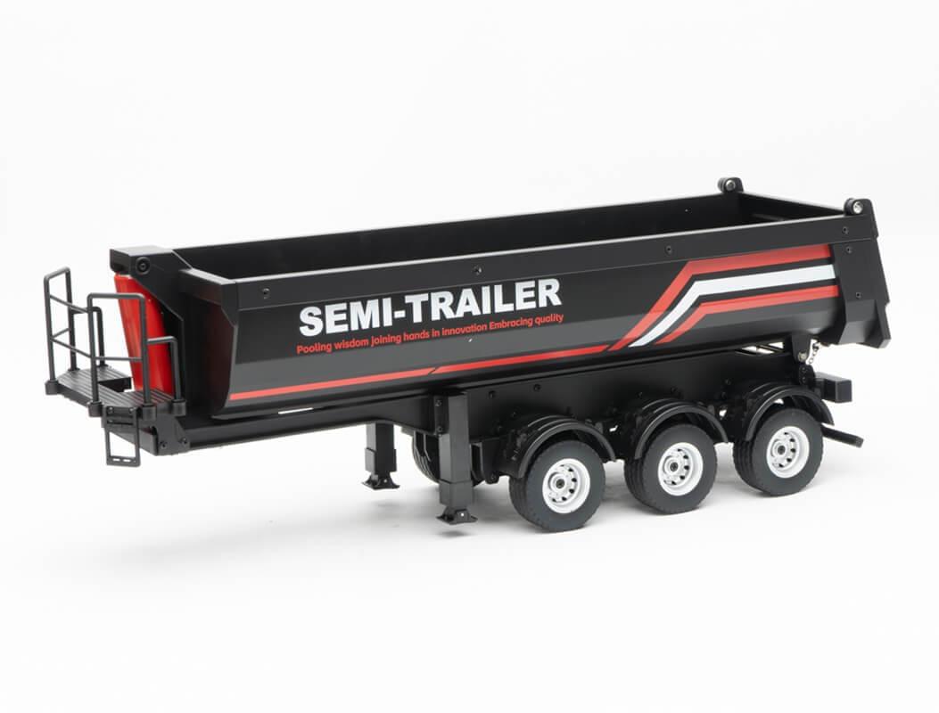 Remorque noir Huina pour Scania 1501 échelle 1/18 - Breizh Modélisme.