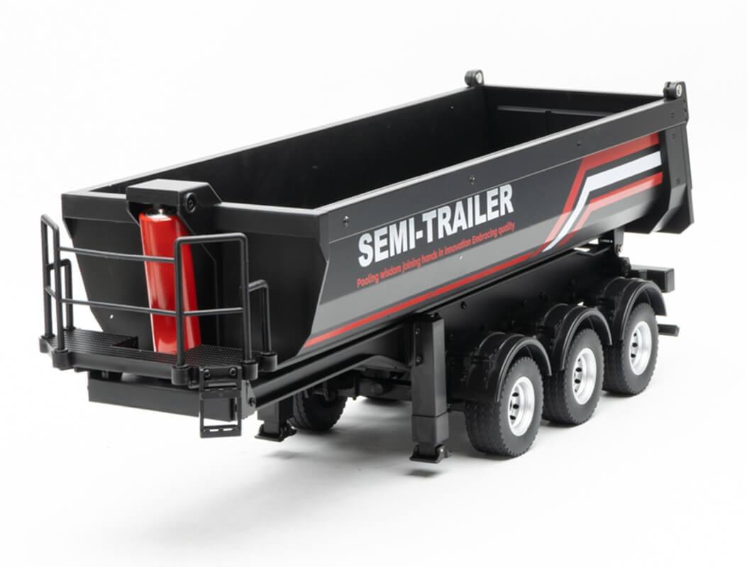 Remorque noir Huina pour Scania 1501 échelle 1/18 - Breizh Modélisme.