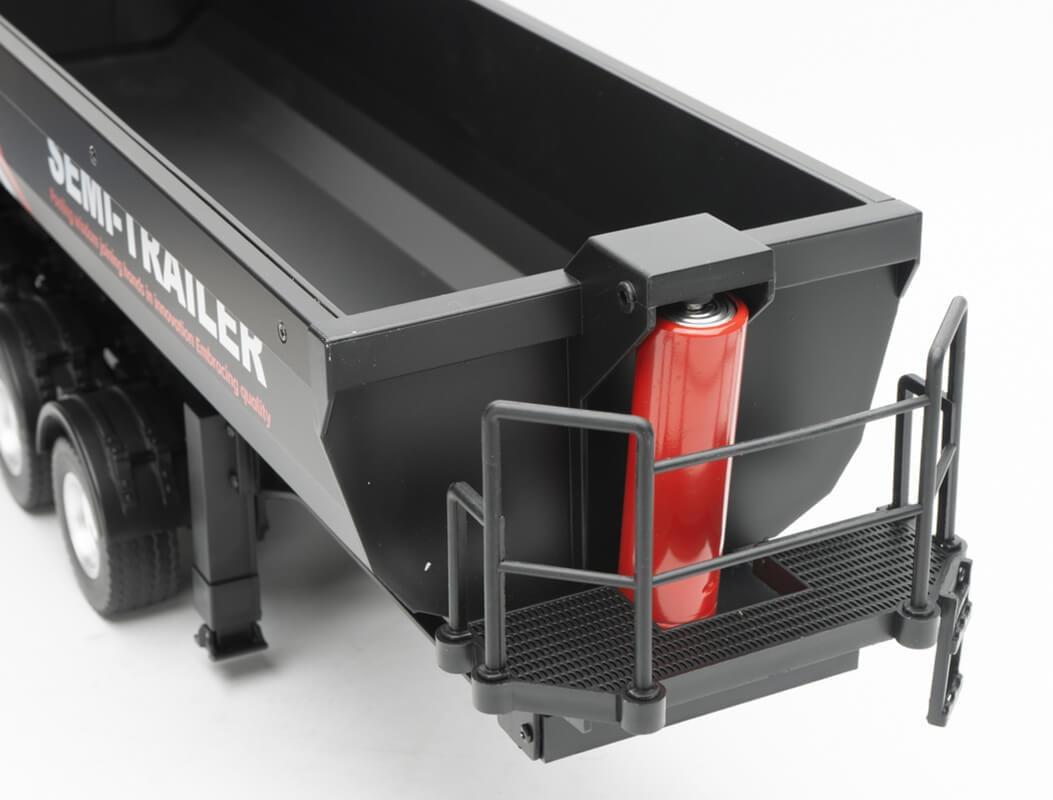 Remorque noir Huina pour Scania 1501 échelle 1/18 - Breizh Modélisme.