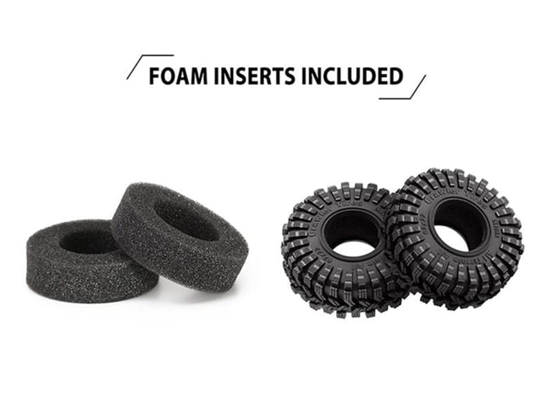 Injora 4 pneus 1.0 King Trekka Super Soft All Terrain Crawlers 1/18 1/24 - Breizh Modélisme.