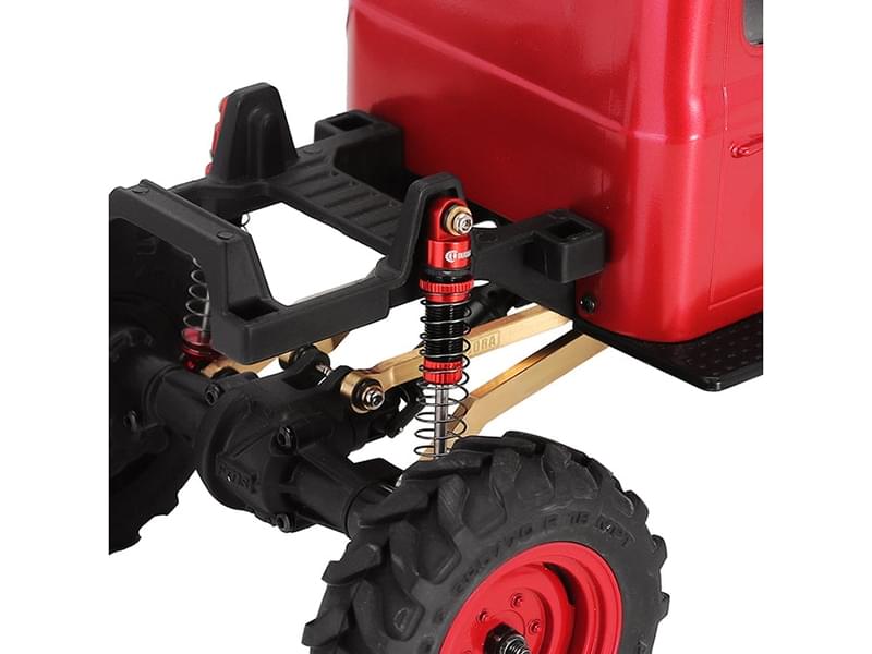 Injora 45mm Amortisseurs rouge avec huiles pour FMS FCX24 FCX18 - Breizh Modélisme.